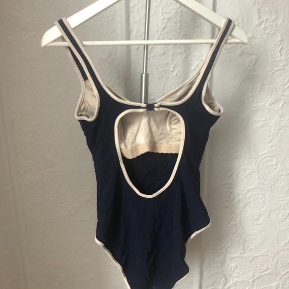 Vintage Dark Blue Swimsuit - Picture 2 of 3